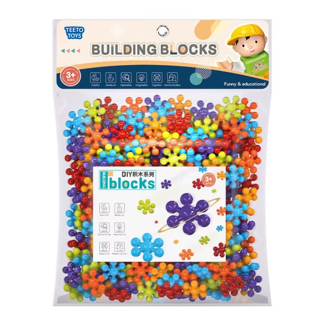 Interlocking Star Building Blocks Set - STEM Construction Toy - 150 Pi ...