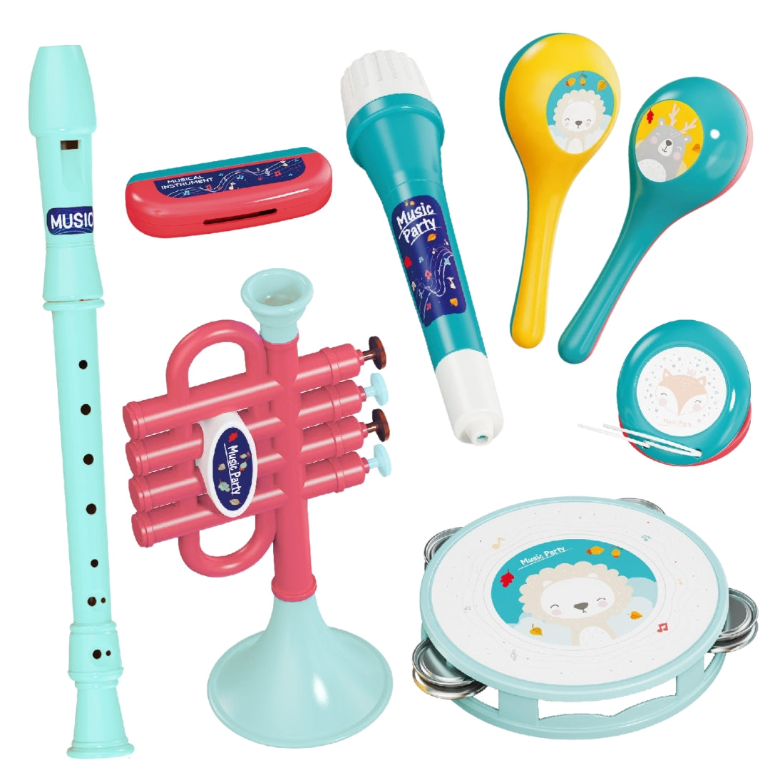Musical Instrument Play Set Toy - Music Toys for Toddlers - 8-Piece ...