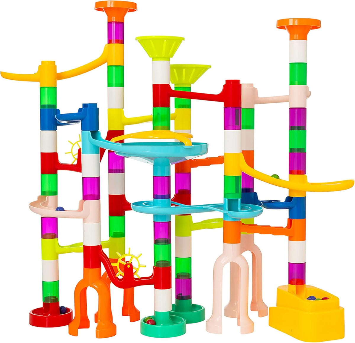 Idea Builder - 105 Piece Marble Track Play Set - Toys for Kids ...